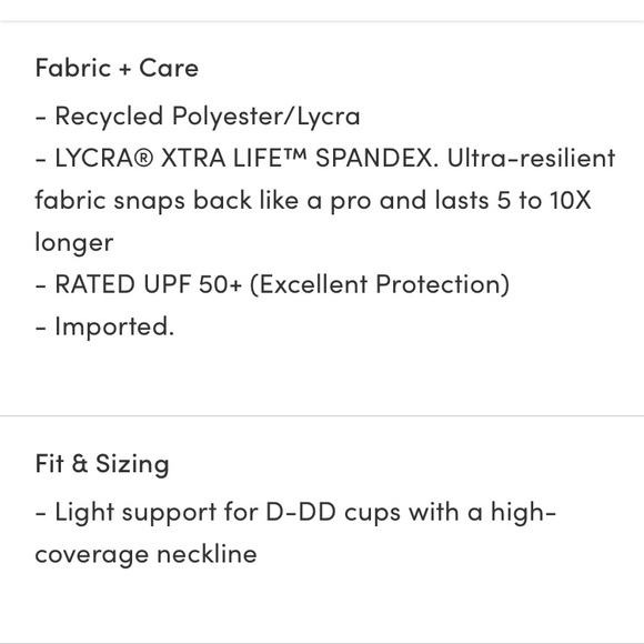 Athleta D-DD Conscious Crop Bikini Top NWT Teal - Picture 5 of 6